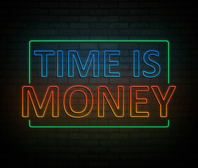 Time is money concept.