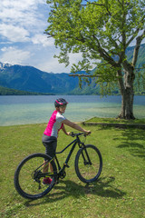 Fototapeta premium Family active vacation. Green destination.