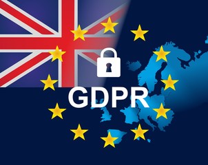 EU and Britain flag - General Data Protection Regulation