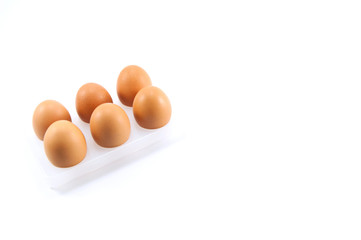 Brown chicken eggs