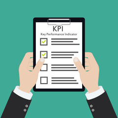 kpi key performance indicator business concept evaluation strategy plan measure hr