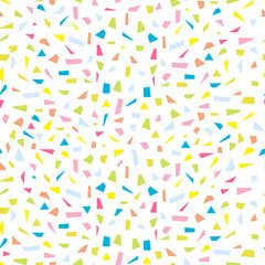 Abstract confetti seamless background 