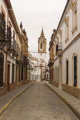 Fototapeta na wymiar Calle en pueblo de Andalucía.