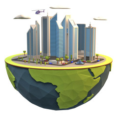 Lowpoly Skyline © fotomek