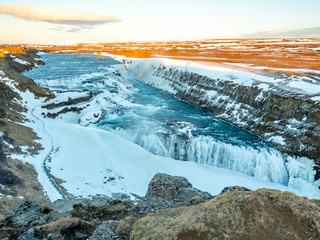 Gullfoss waterfall in Iceland
