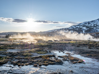Geysir hot spring in Iceland