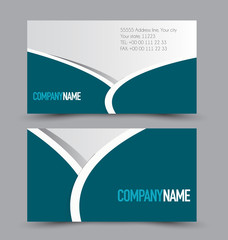 Naklejka premium Business card set template for business identity corporate style.