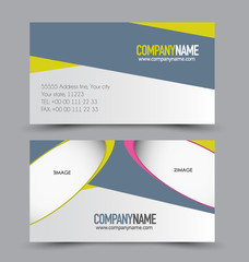 Naklejka premium Business card set template for business identity corporate style.