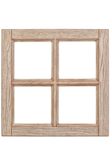 Wooden windows frame, empty window