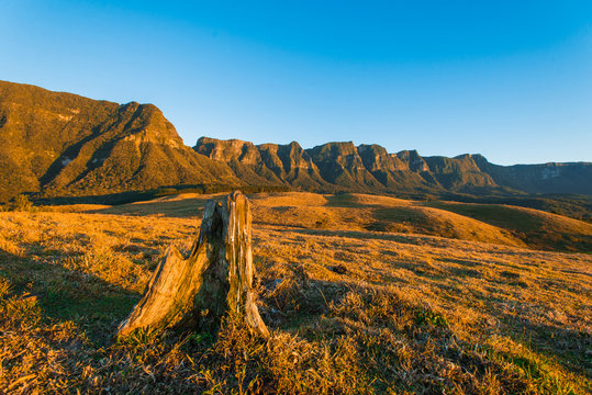 "Serra do Corvo Branco", south of the state of Santa Catarina Brazil. Chain of mountains with altitudes between 1400 to 1900 meters.