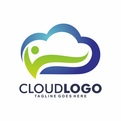 Nature Cloud Logo Vector Element Symbol