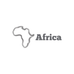 Africa abstract logo icon template