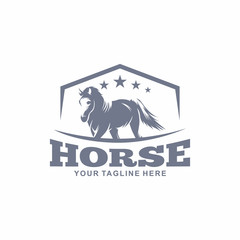 Horse Logo Vector Element Symbol