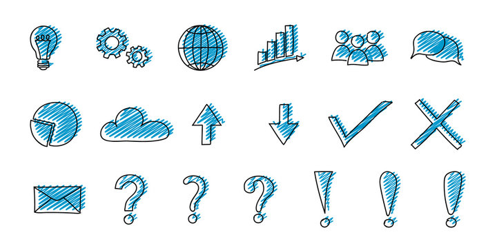 Business icons - collection. Vector.