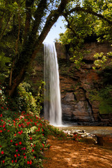 Atlantic forest waterfall located in the southern state of Santa Catarina Brazil