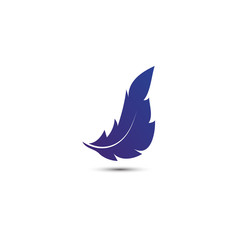 Feather logo icon template