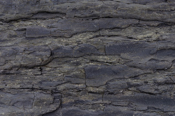 Close up of black rock surface
