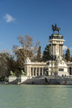 Monument to Alfonso XII, Buen Retiro Park, Madrid, Community of Madrid, Spain