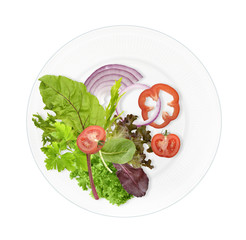 Healthy food plate