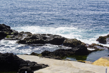 Natural ocean swimming pools