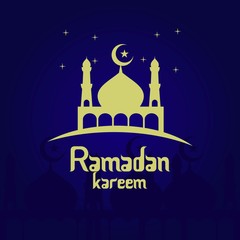 Ramadan Kareem Vector Template Design Illustration