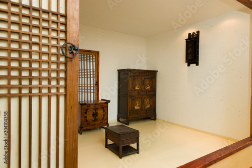 Korean Traditional Room Interior Stock Photo And Royalty