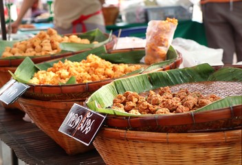 Fish cake at street food