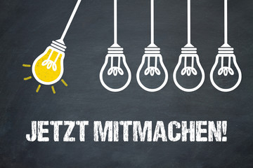 Fototapeta premium Jetzt mitmachen!