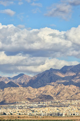 Eilat. Border of Israel and Jordan.
