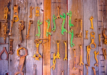 Green Wrench Abstract