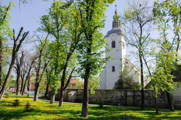Naklejka premium Baroque church in the european tcountryside