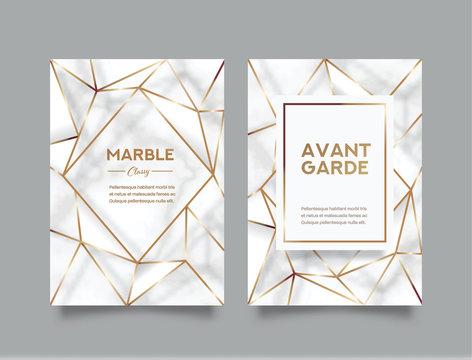 Marble Abstract Background Book Cover Design Template