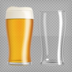 Two beer glasses