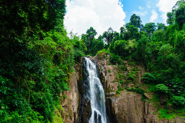 Naklejka na ściany i meble Another beautiful nature is Heaw Narok waterfall.