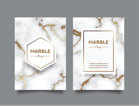 Marble Abstract Background Book Cover Design Template