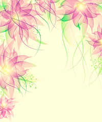 Obraz na płótnie Canvas Floral romantic tender background