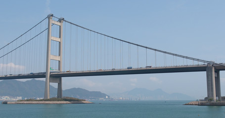 Fototapeta na wymiar Hong Kong tsing ma bridge