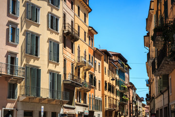 In der Altstadt Veronas, Venetien, Italien