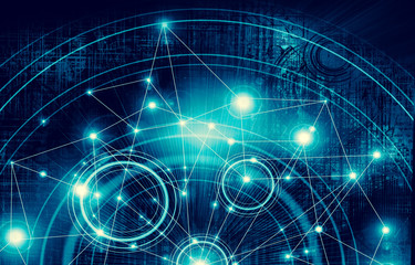 Best Internet Concept of global business.Technological backgroun