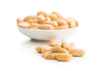 Salty roasted peanuts.