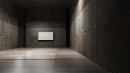 TV screen 3d rendering