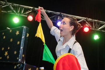 magician performing tricks © auremar