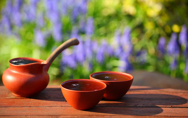 Black Chinese Tea garden