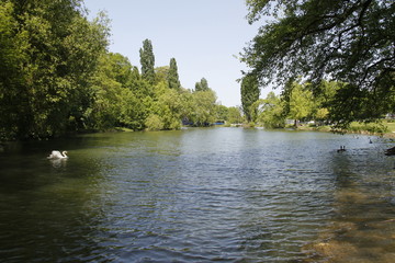 Lac du Bois de Boulogne à Paris	