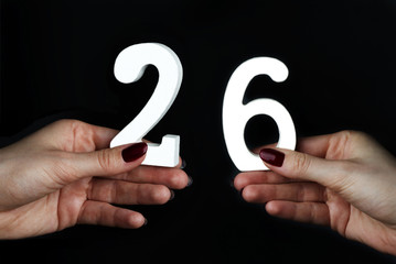 On the female palms figure twenty-six.