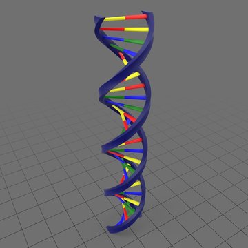 Stylized DNA strand