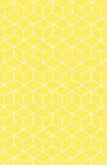 Pattern with geometric cube pattern.