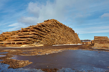Wood harvesting for production