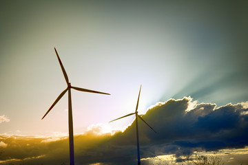 Wind plant in Europe, wind-powered generators