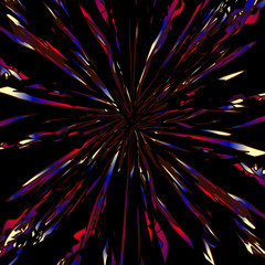 Background - an explosion of colour. Abstraction. Red, white, brown and blue colors. Bud.